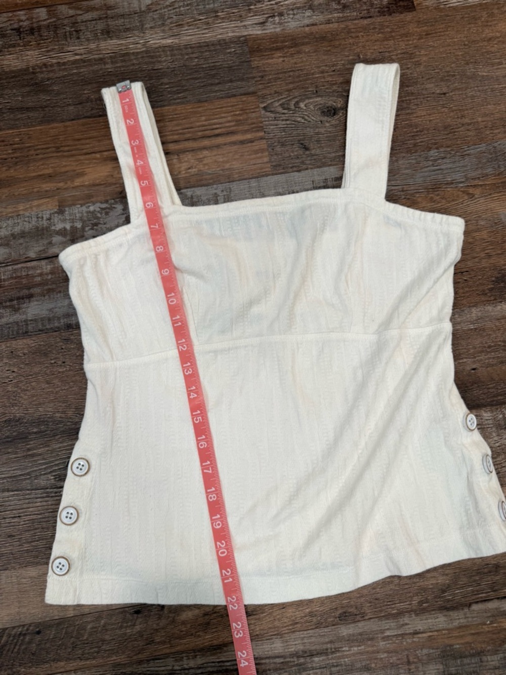 Maeve by Anthropologie Women’s Cream Button-Detail Tank Blouse Size Small - Picture 5 of 5